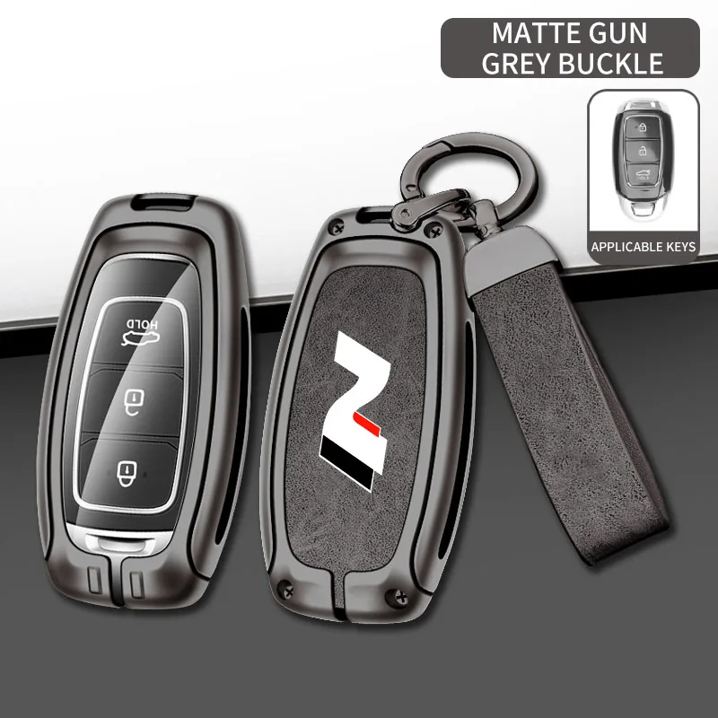 

Автомобильный чехол для ключей из цинкового сплава из ТПУ для Hyundai N Line Sonata Tucson Santafe ELANTRA i10 i20 i30 ix25 ix35 Solaris, металлическая цепочка для ключей