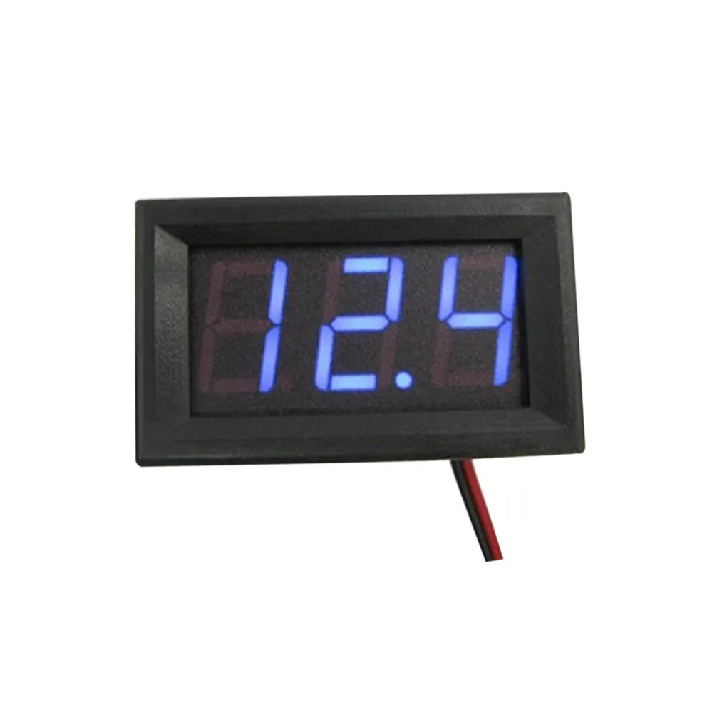 

Digital Voltmeter DC 4.0 ~ 30V Digital Voltmeter 0-100V High Accuracy LED Display Voltage Panel Meter Gauge Automotive Accessory
