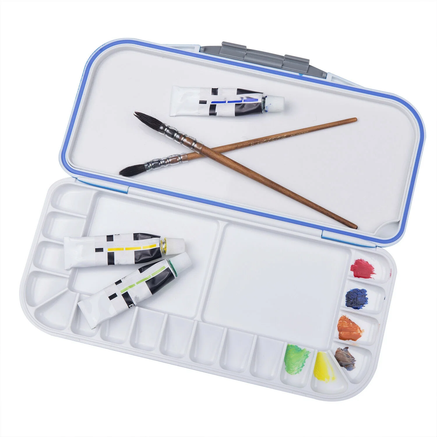 

Watercolor Moisturizing Color Box Anti-Leakage Seal Moisturizing Sketch Paint Box 18 Grid Color