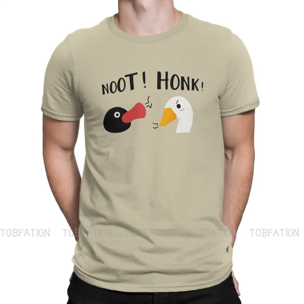

Untitled Goose Game Original TShirts Noot Vs Honk Personalize Homme T Shirt Hipster Tops Size S-6XL