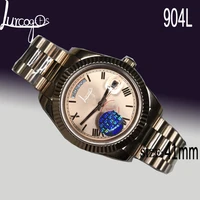 hot sale mens watch rose gold 18k gold original clasp mens watches day date roman numeral president mechanical watch men watches