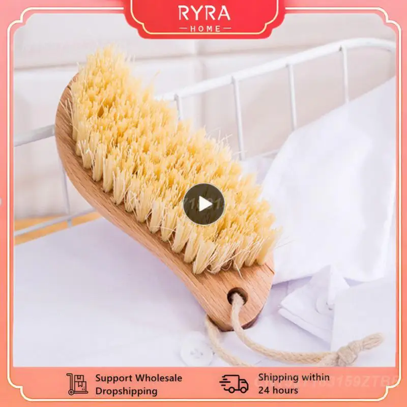

1~10PCS Clothes Leather Shoes Cleaning Brush Beech Wood Long Handle Clothes Shoe Washing Brush For Shoes Clothes Leather Jeans