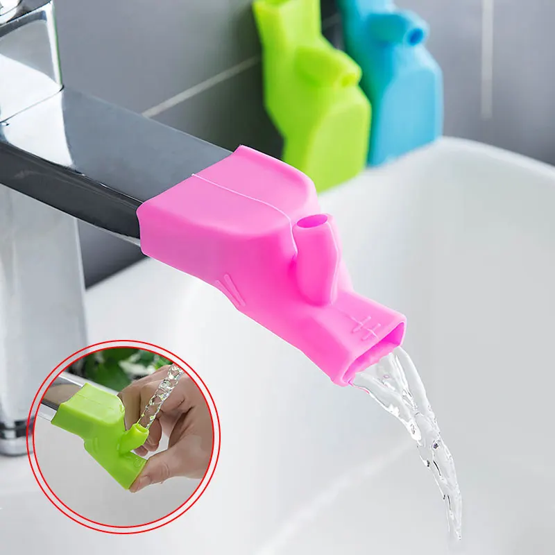 

1Pc Kitchen Sink Faucet Extender Rubber Elastic Nozzle Guide Children Water Saving Tap Extension For Bathroom Accedssories