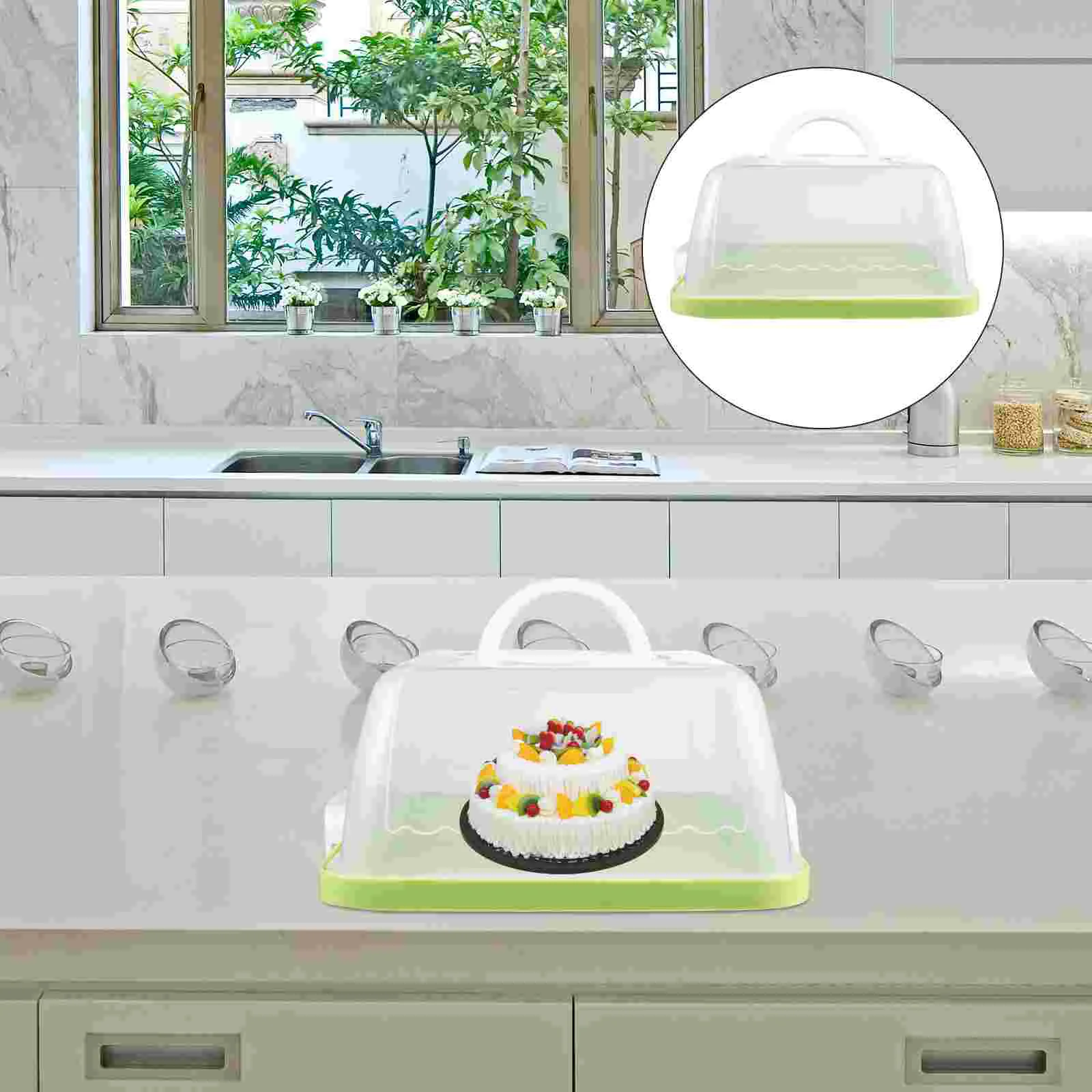 

Cake Carrier Box Container Holder Cupcake Boxes Storage Portableclear Packaging Transparent Muffin Pie Bakery Keeper Dessert