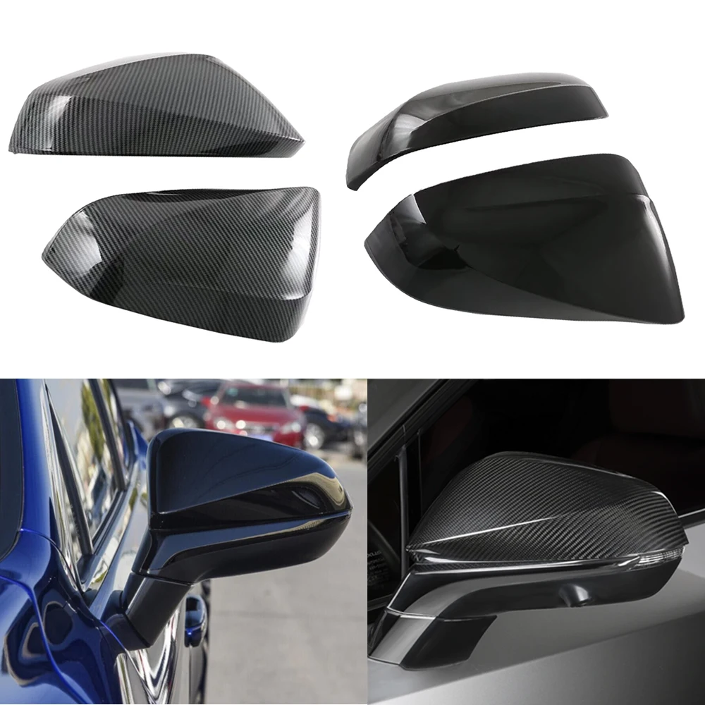 

Black/Carbon Fiber Car Rearview Mirror Cover Trim compatible for Lexus RX 2023 2024 2025