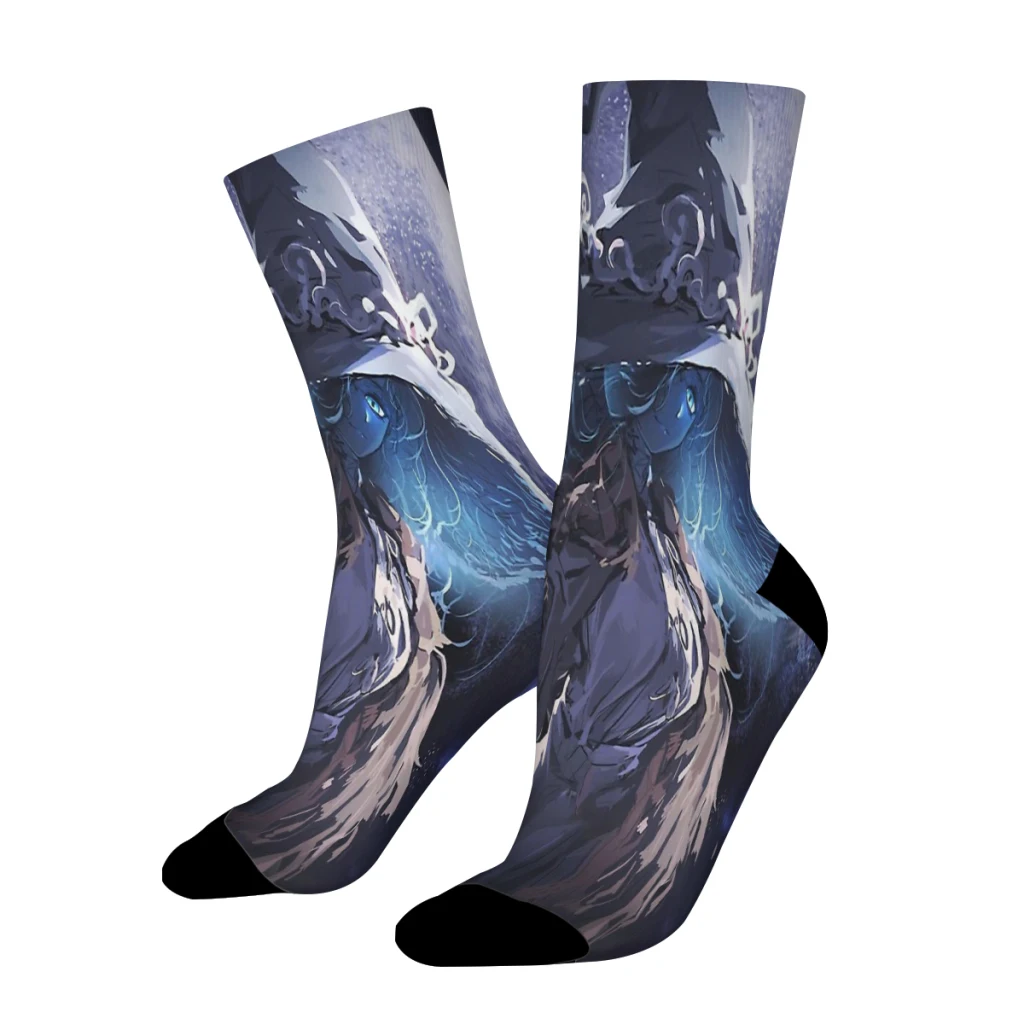 

Elden Ring Steam Game Ranni the Witch Moon Light Straight Socks Male Mens Women Spring Stockings Polyester Printed