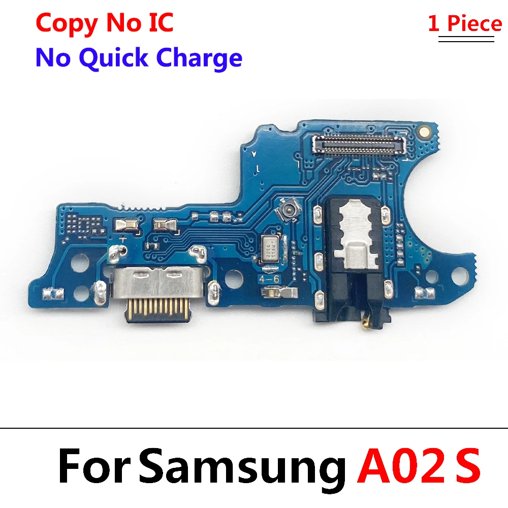 Фото 10 шт./лот, для Samsung A02 A02S A12 A21 A22 A32 4G 5G USB-порт для зарядного устройства, док-станция, зарядная плата, гибкий кабель с микрофоном №3