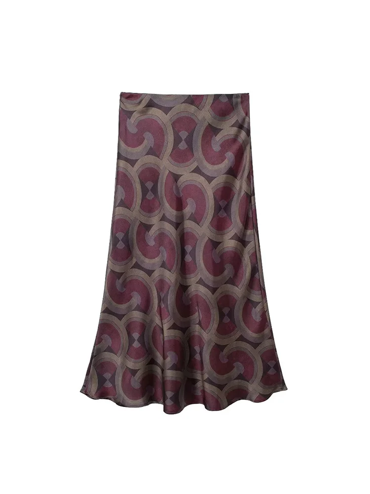 2024 новая мода богемная милая женская юбка средней длины женское повседневное