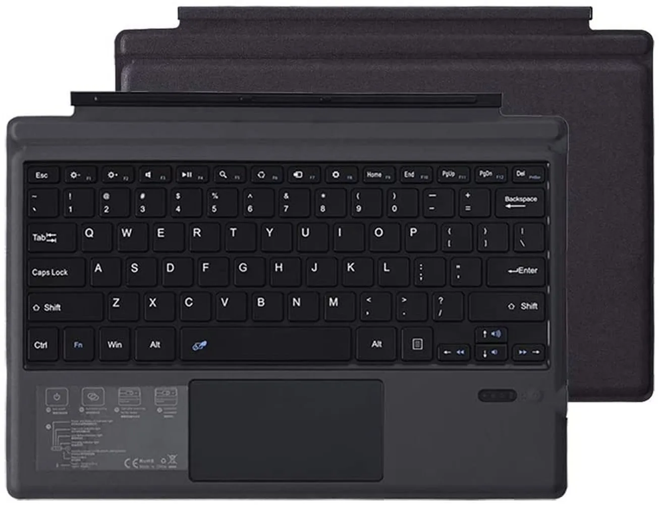 Type Cover for Microsoft Surface Pro 8/ 7/6/5/4/3 Ultra-Slim Portable Wireless Bluetooth Keyboard+Touchpad for Surface Pro 12.3