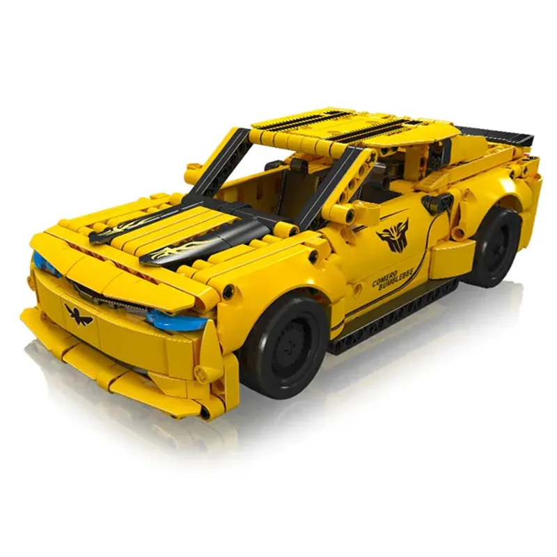 

Famous Car Pull Back Challenger Sports Car Model Building Blocks Building Blocks Set Classic Car Children's Toys Children's Gift