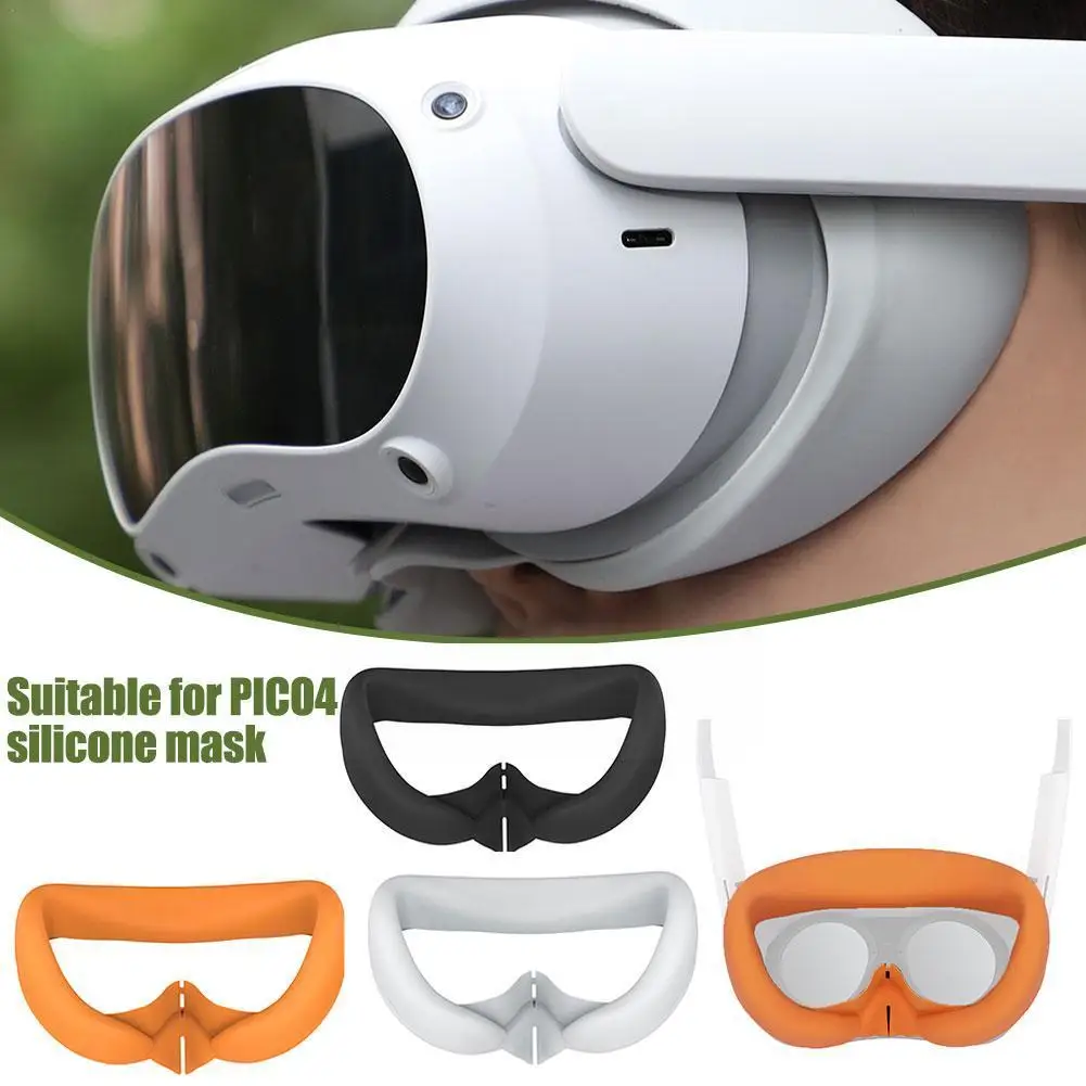 

Силиконовый чехол для глаз для Pico4 Vr, силиконовый чехол для очков, мягкий дышащий чехол для глаз от пота, чехол для глаз для Pico4 Vr Accessor T1k1