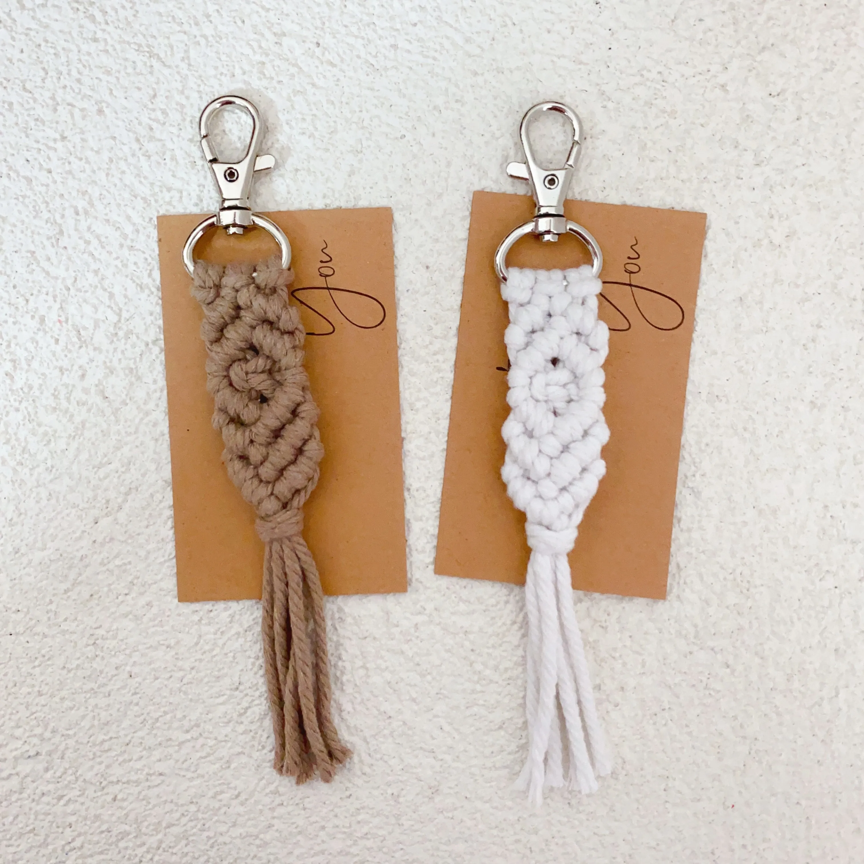 

Macrame Hobo Keychain Handmade Keyring Bag Pendant Gift Car Keys Mother's Day gift Fashion Jewelry Accessories Wholesale