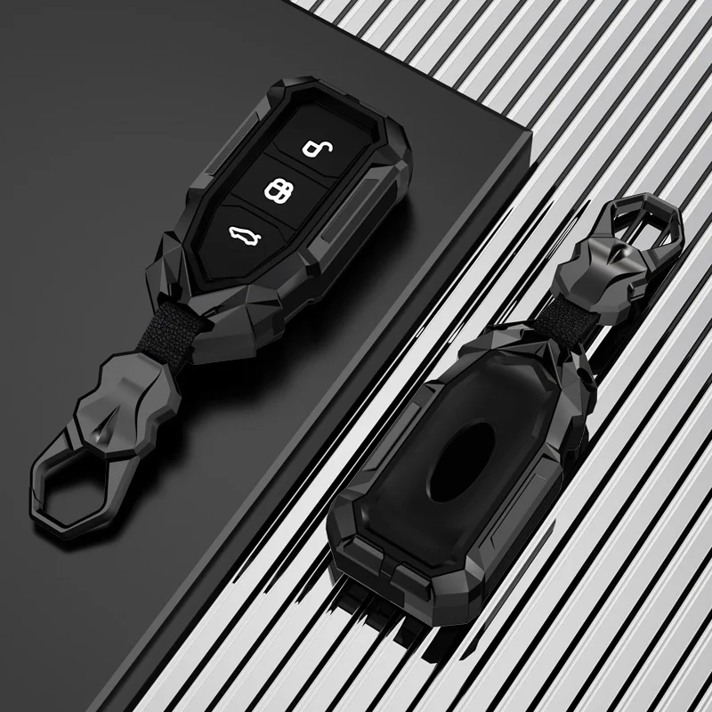 Фото 3-кнопочный чехол для ключа Ford Transit Custom Mondeo Fiesta Kuga ST Line MK3 Focus 3 Station Wagon Ecosport, чехол для защиты ключей №3