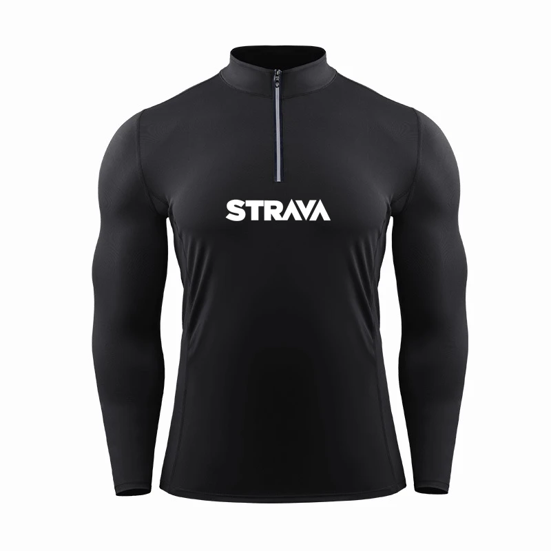

Джерси для велоспорта Strava Мужская, быстросохнущая дышащая рубашка с длинным рукавом, одежда для велоспорта