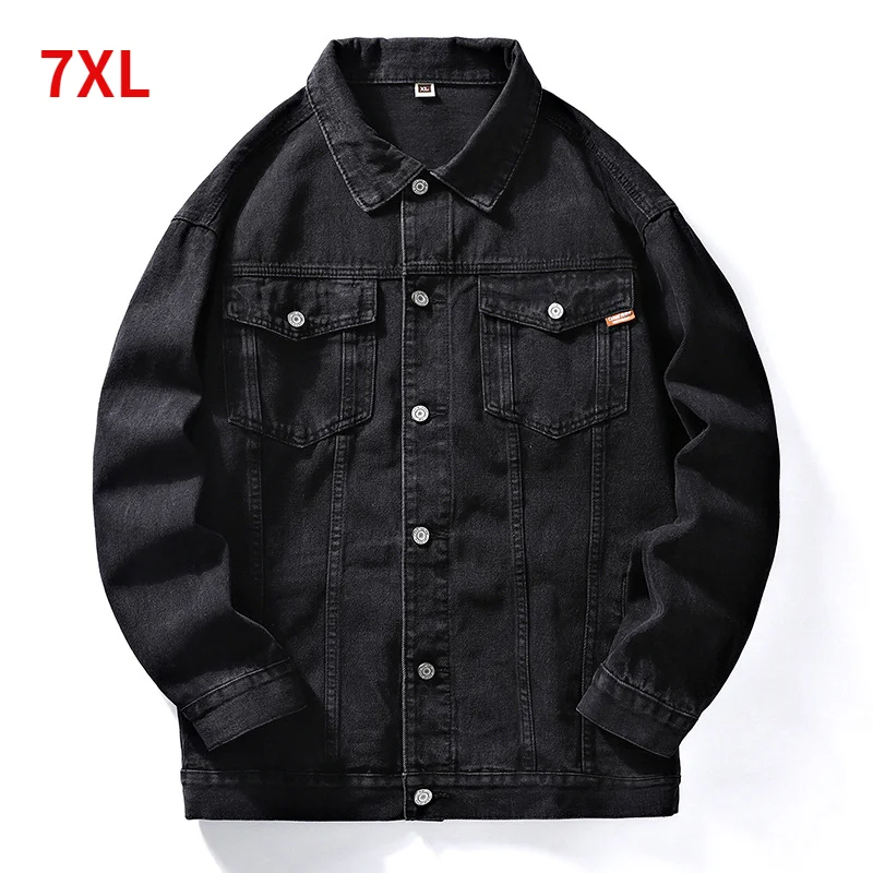 

2022 Men Denim Jackets Retro punk style Designer Jeans Coats Streetwear Casual Coats Men's Jacket jaqueta masculina 7XL clothes