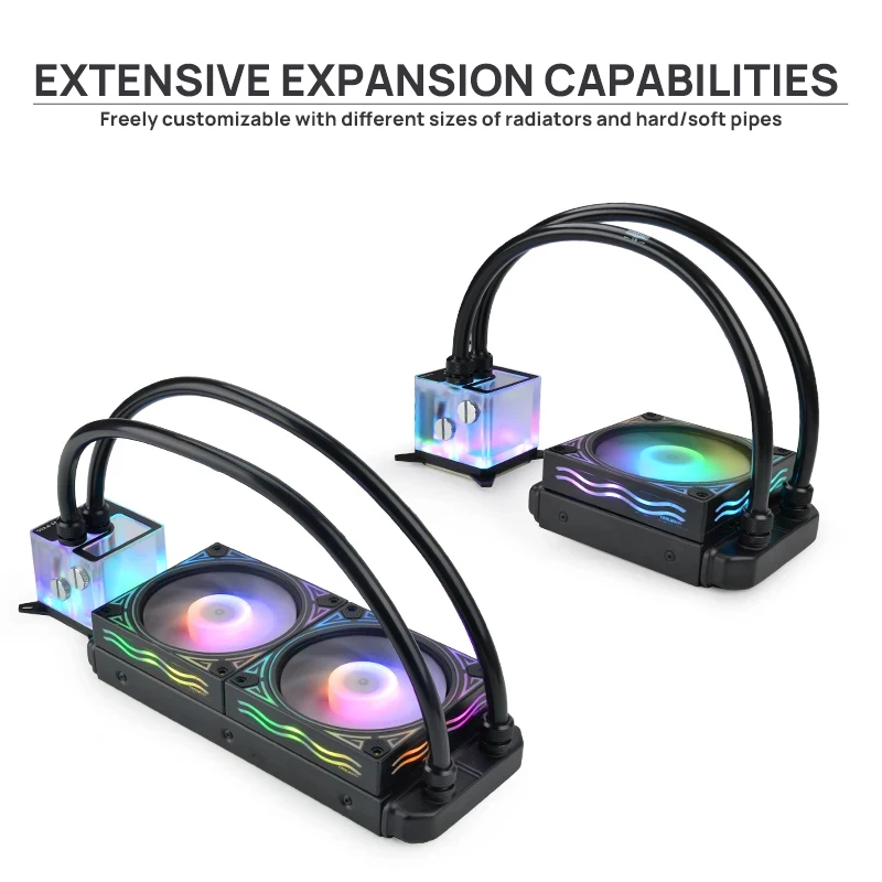 

Water Cooling CPU Cooler computer RGB Water Cooler Heatsink Integrated CPU Cooling fan Radiator LGA 1151/2011/AM3+/AM4