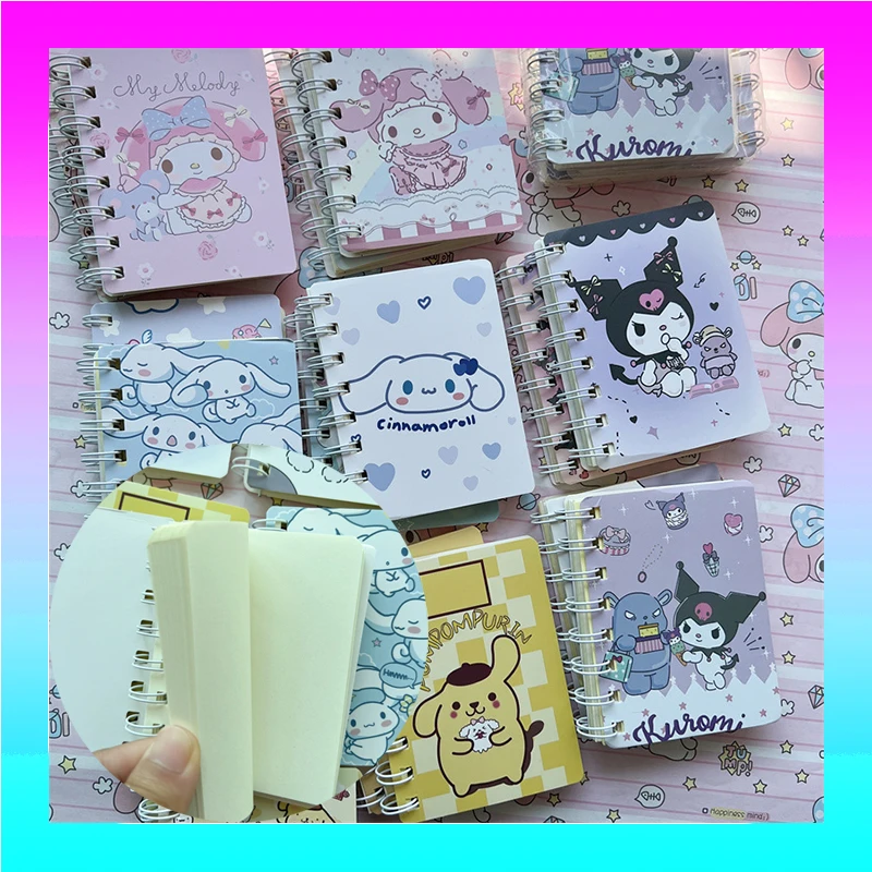 

Блокнот А7 Kawaii Sanrio My Melody Kuromi Cinnamoroll, 4 шт.