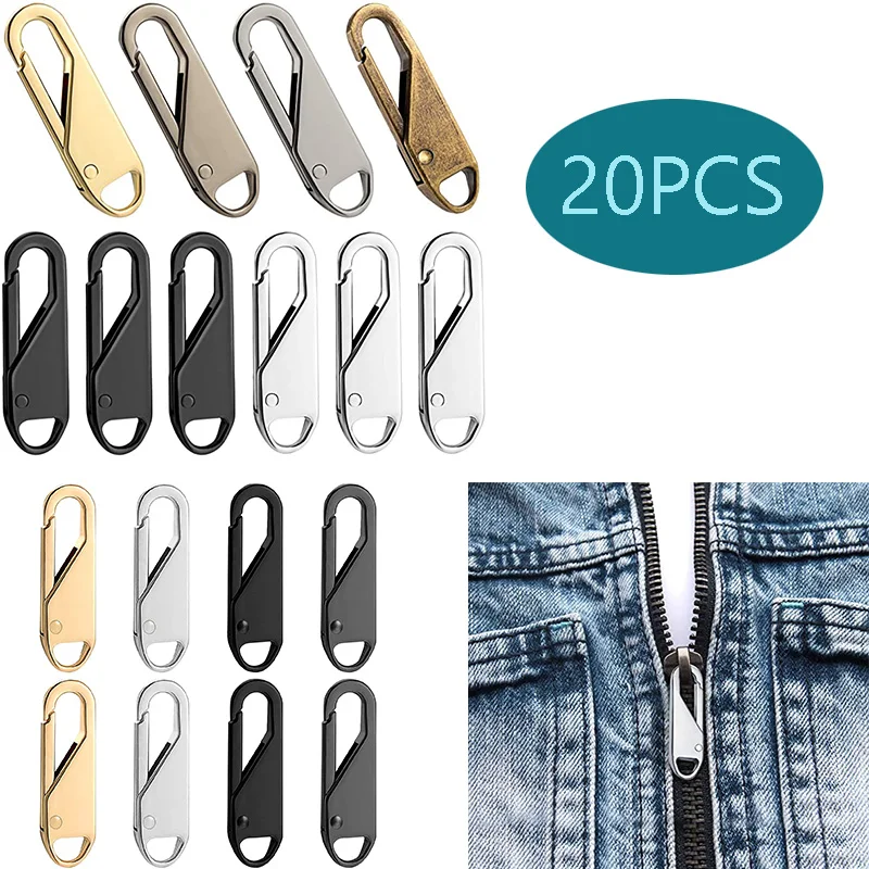 Съемный съемник молнии универсальный ползунок набор для ремонта сменный