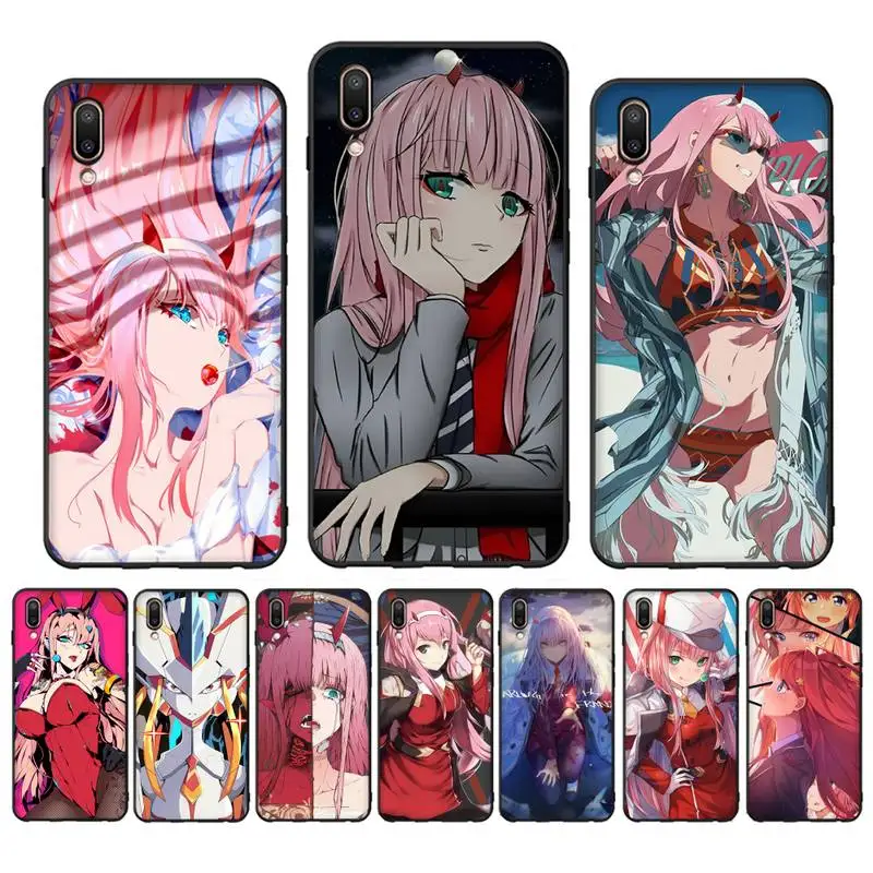 

Zero Two Darling In The FranXX Phone Case Case For Oppo Reno Realme C3 6Pro Cover For vivo Y91C Y17 Y19