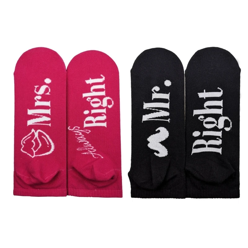 

Хлопковые короткие носки с надписью «Mr», «Mrs Right»