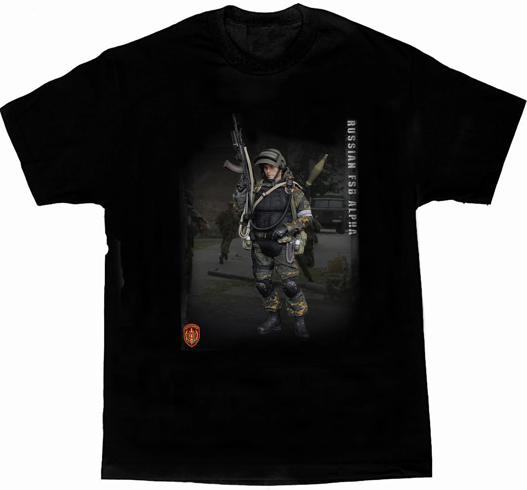 

Russian FSB Spetsnaz Anti-terrorist Alpha Special Force T-Shirt. Summer Cotton Short Sleeve O-Neck Mens T Shirt New S-3XL