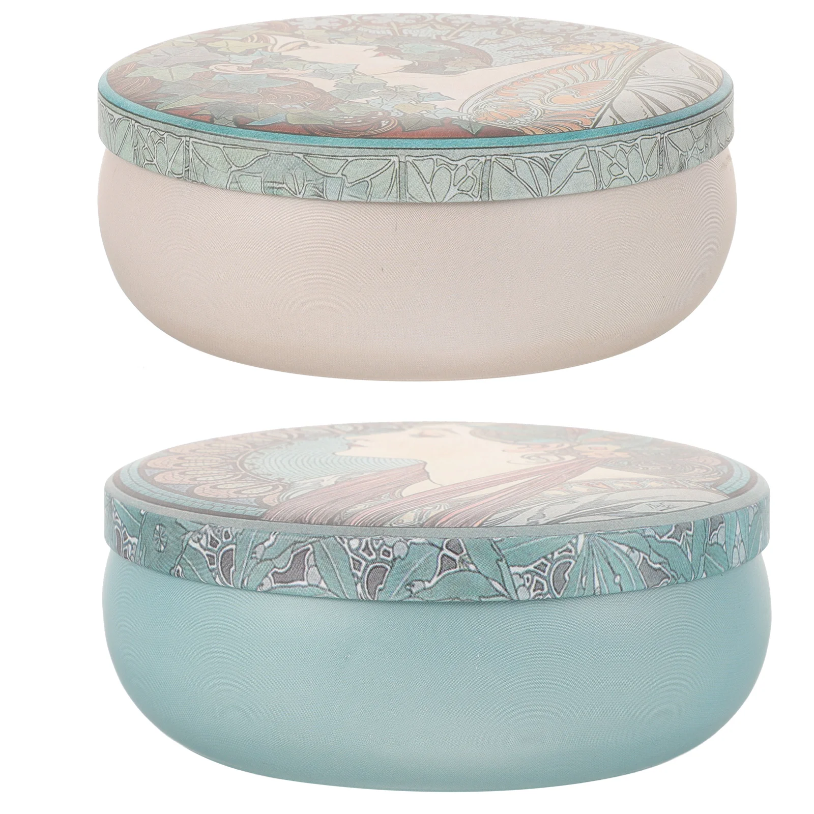 

4 Pcs Desktop Tinplate Box Candy Containers Small Cookie Photo Organizer Storage Cans Gift Wrapping