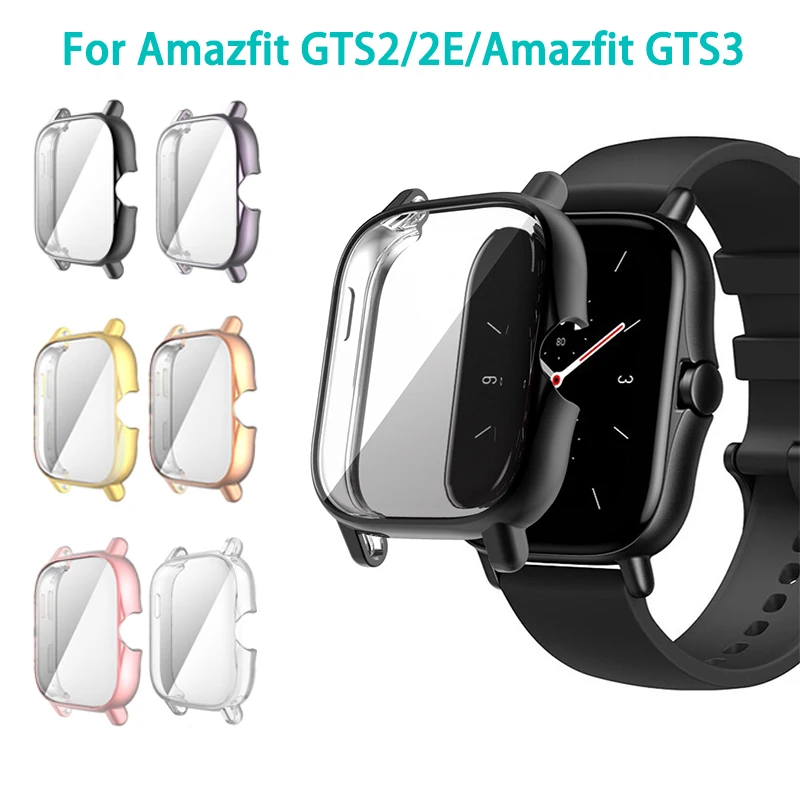 

TPU Protective Cover For Amazfit GTS 2/GTS 3 Full Screen Protector Case For Huami Amazfit BIP/GTS2e/GTS3 Watch Protection Shel