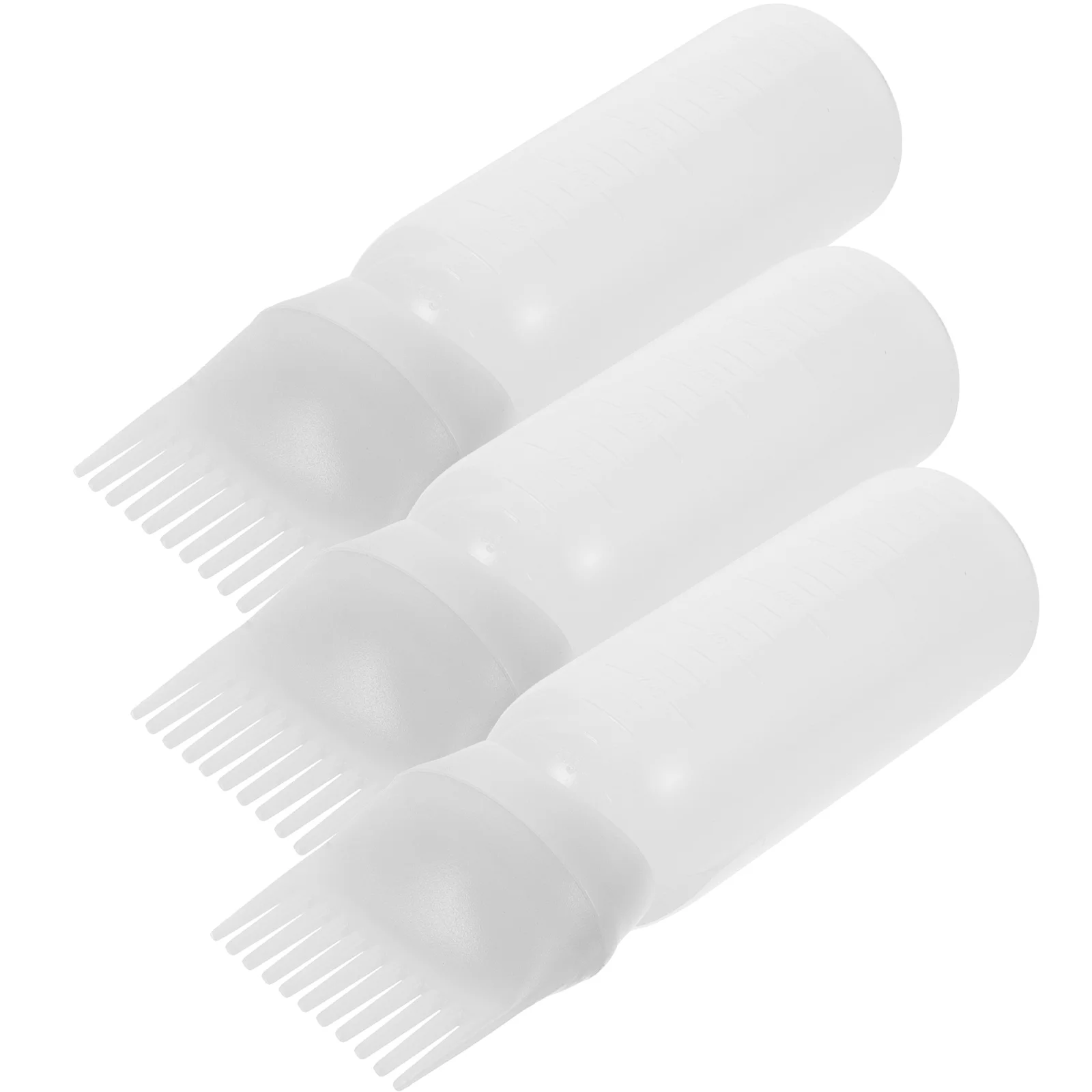 

3 Pcs Medicine Bottle Hair Oil Applicator Root Comb Shampoo Rosemary Scalp Color Brush