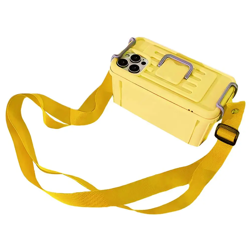 Многофункциональный чехол для хранения телефона 2-в-1 IPhone 12 13 14 15 Por Max Plus сумки F5I4