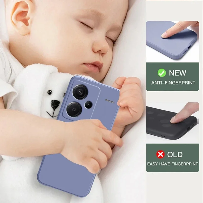 ł na telefon Redmi Note 13 Pro Plus 5G. Luksusowe etui z płynnego silikonu do Xiaomi Note13 Plus.