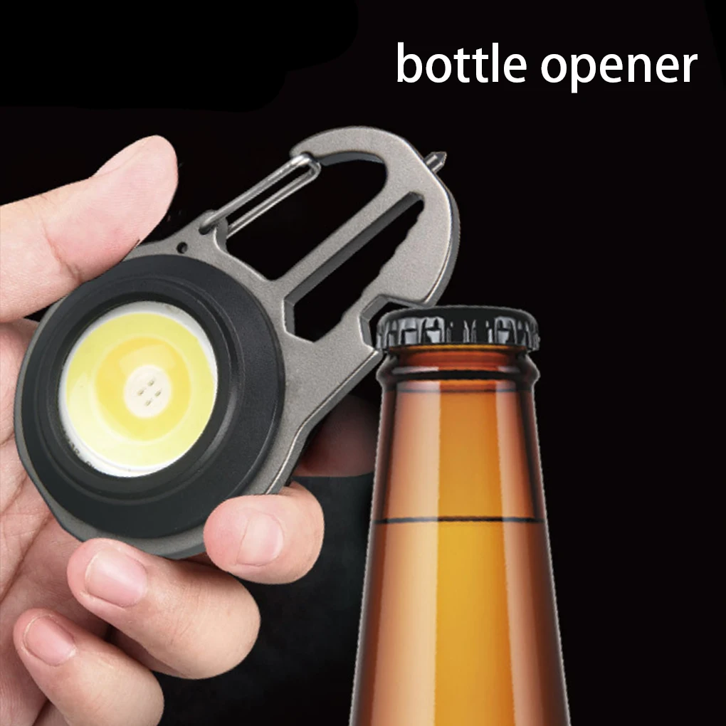 

Новинка, миниатюрный прожектор COB, портативная многофункциональная наружная перезаряжаемая лампа-брелок типа c из алюминиевого сплава, вод...