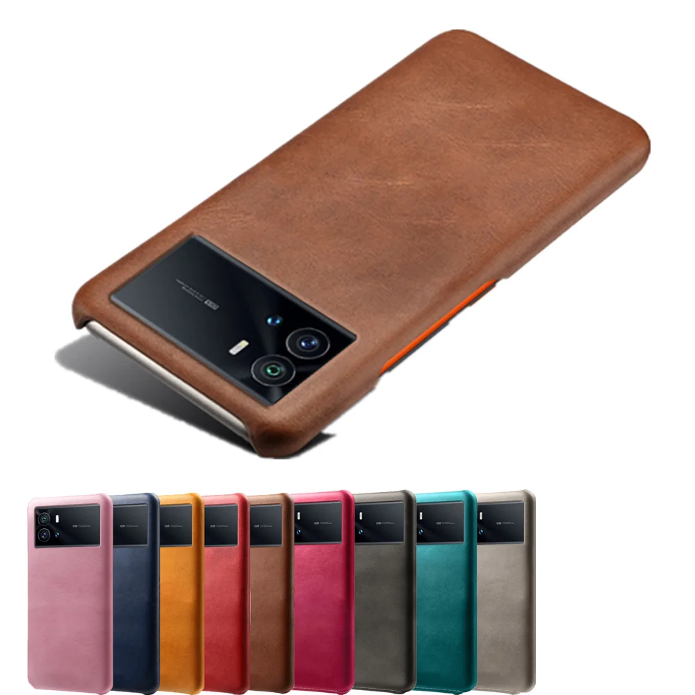 

iQOO 9 Pro Luxury Vegan PU Leather Cover For VIVO iQOO 9 Pro Funda Wearable Slim Coque For VIVO iQOO 9 (China) 9pro 6.78" Case