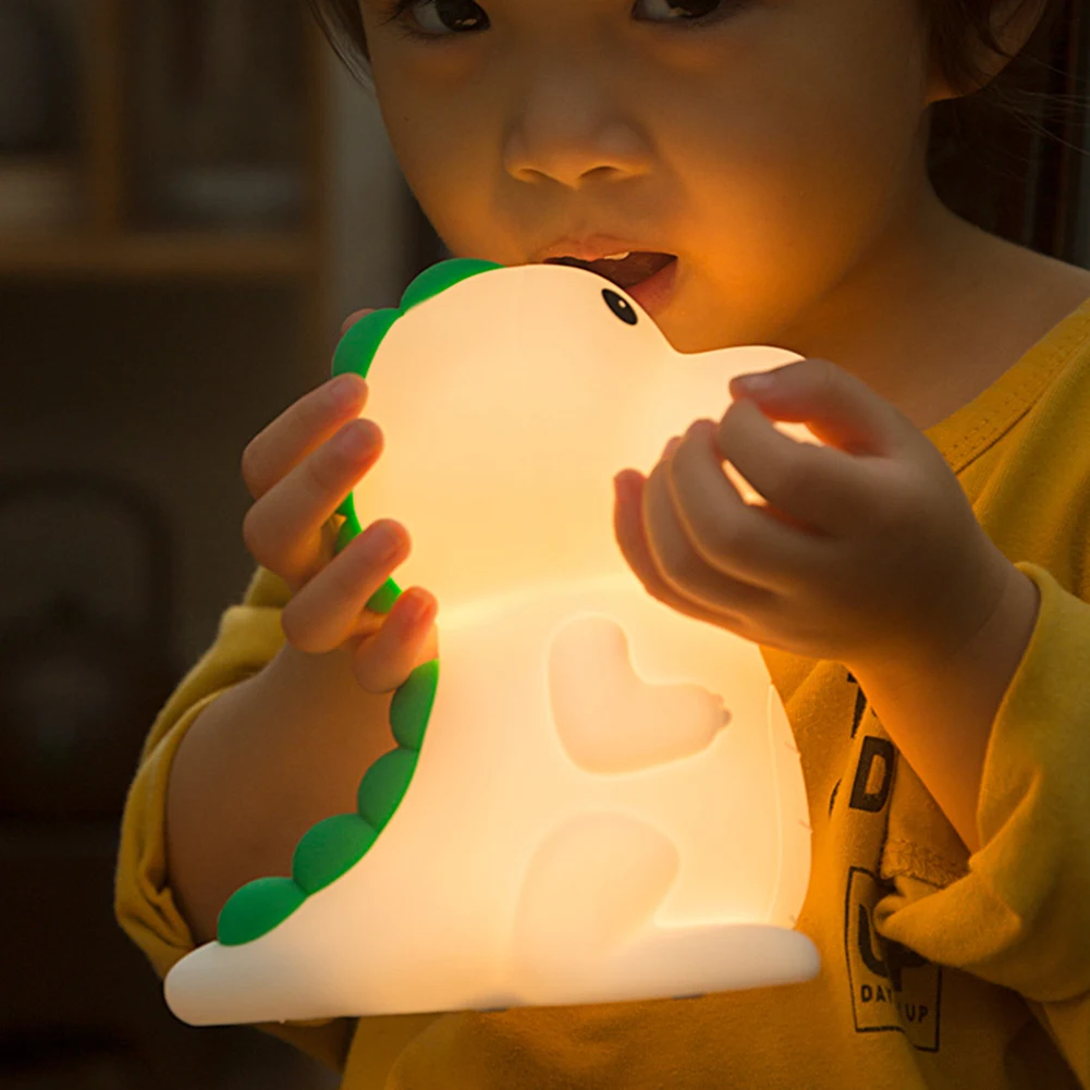 

Ночник в виде животного, Детская лампа с затемнением, яркая, с USB-зарядкой, креативная, Экологически чистая, для детей, праздничный подарок
