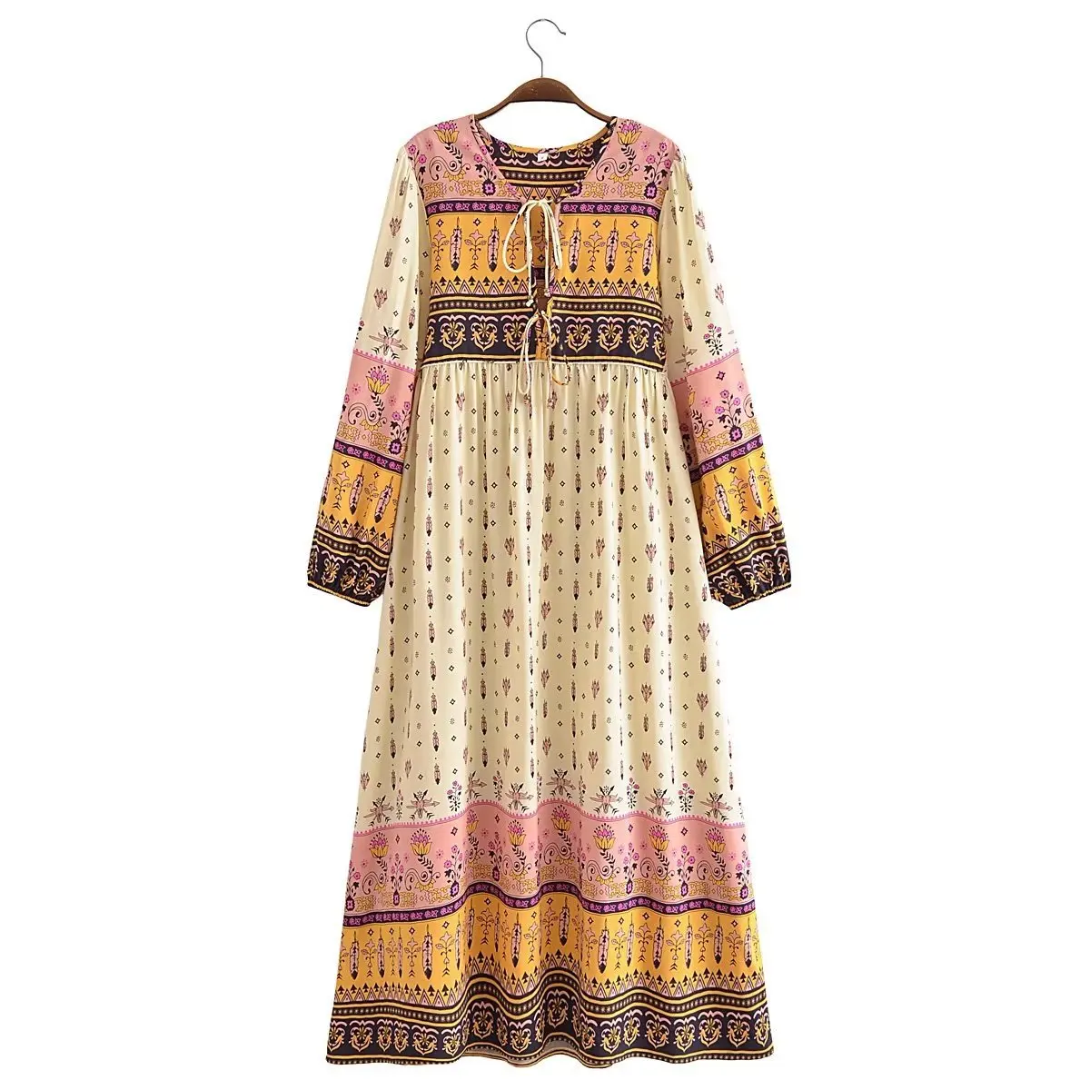 

Tassel Bohemia blue beige blue long summer trafing 2023 women Y2King vadiming robe maxi midi lolita sexy party dress Y-P87