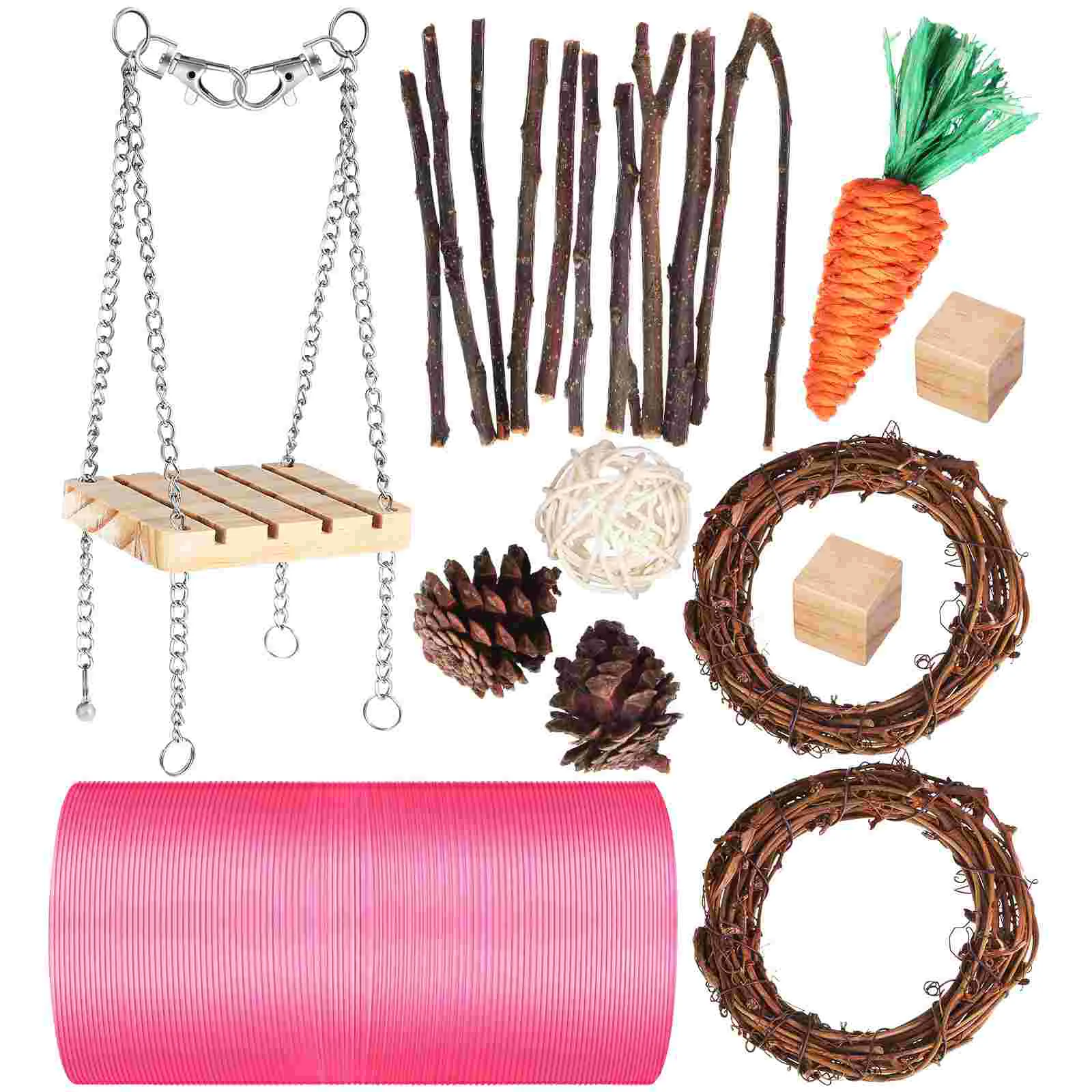 

Hamstertoy Pet Chew Teething Set Guinea Molar Kit Teeth Care Funnysmall Pets Plaything Indoor