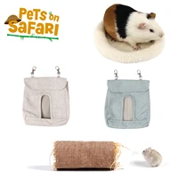 hamster tunnel toy grass mat rat soft bed house accessories guinea pig nest rabbit hay bag hanging feeder for small pets