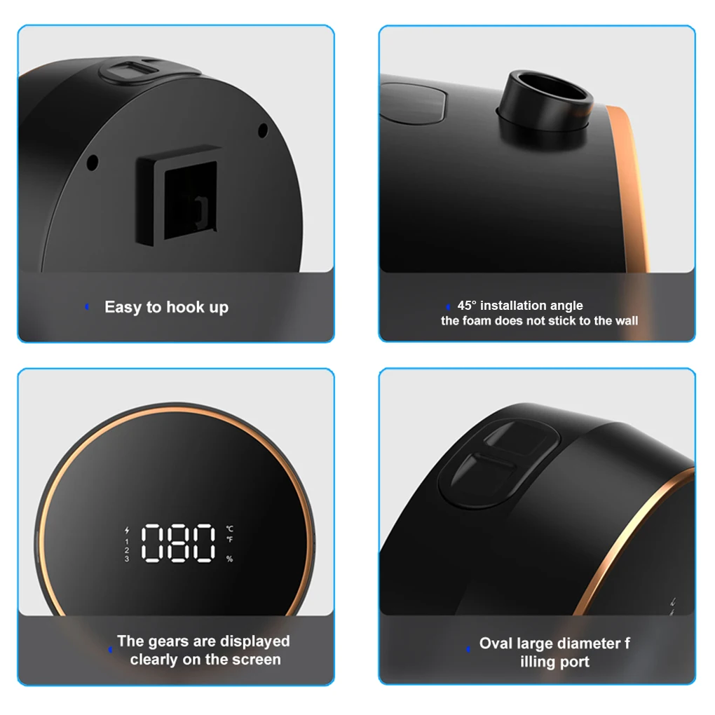 

Smart Sensor Foam Wash Soap Dispenser Infrared Induction Automatic Household Hand Wash Machine USB Charge Bathroom Accessories