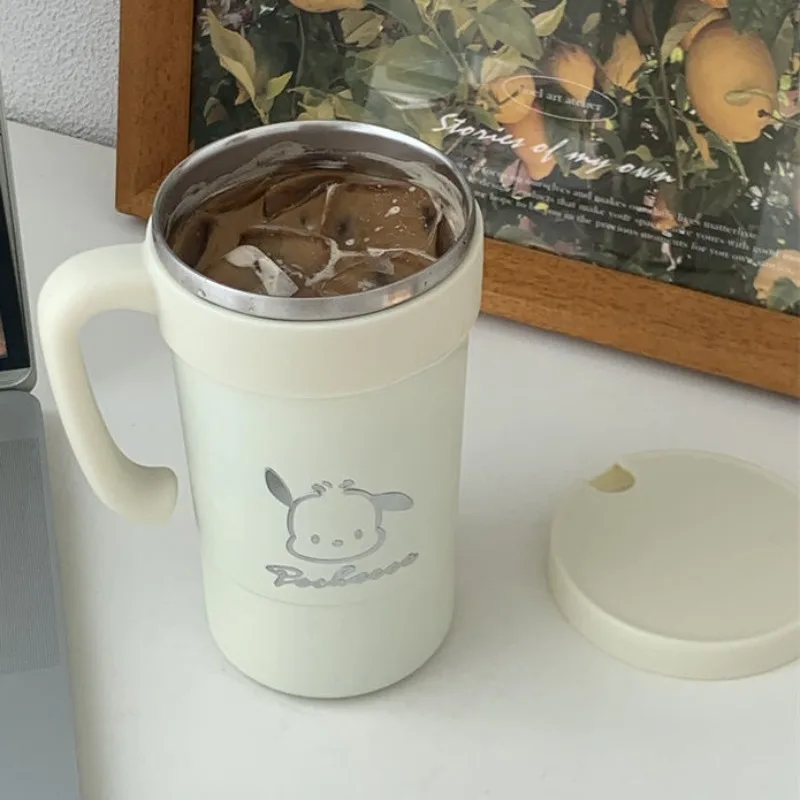 

Sanrio Pochacco Anime Kawaii Coffee Cup Cute Cartoon Stainless Steel Insulated Water Cup Ins Large Capacity Travel Cup Gift