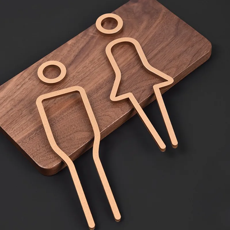 Акриловая вывеска для туалета