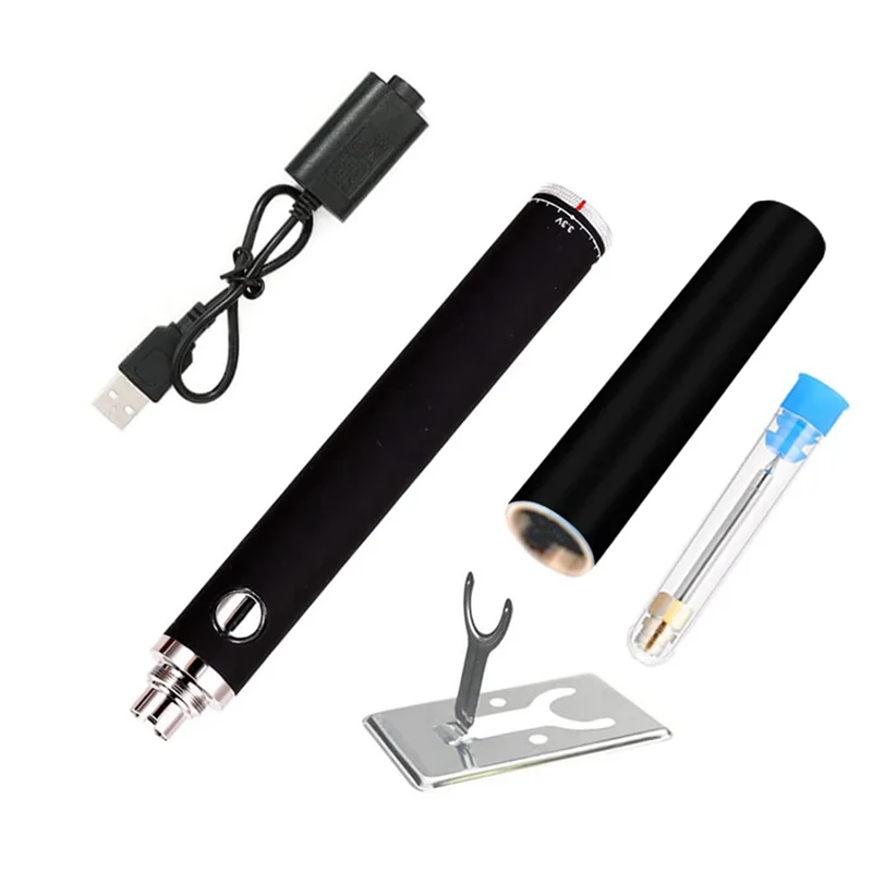 

Cordless Charging Welding Tool USB Welding Repair Tool with Protective Case Portable Soldering Iron Suitable (Black)