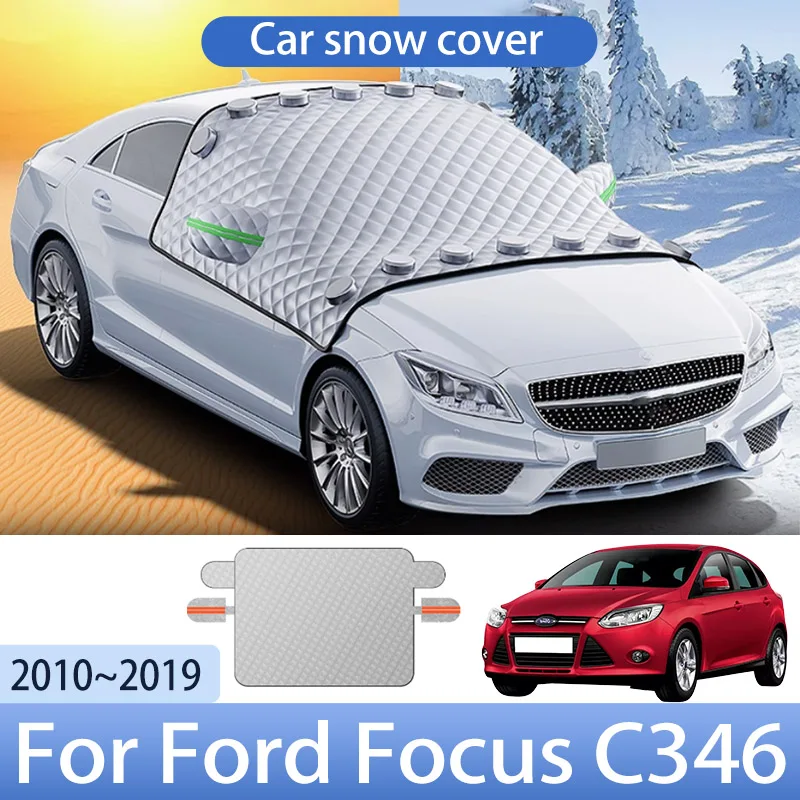 Автомобильный снежный чехол для Ford Focus C346 2010 ~ 2019 обновленный передний щиток