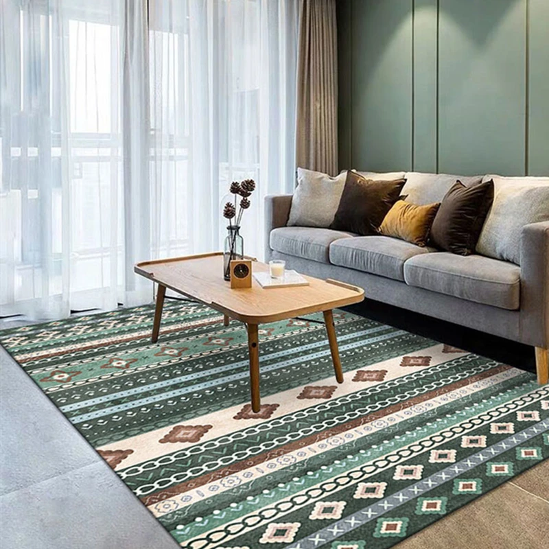 modern ribbed moroccan homestay living room carpet nordic bedroom study large area decorative rug bohemian color style floor mat free global shipping