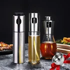 Бутылка-распылитель для оливкового масла Soy диспенсер для соусов, стеклянный распылитель из улучшенной нержавеющей стали для барбекю, приготовления пищи, приправ, 100200 мл