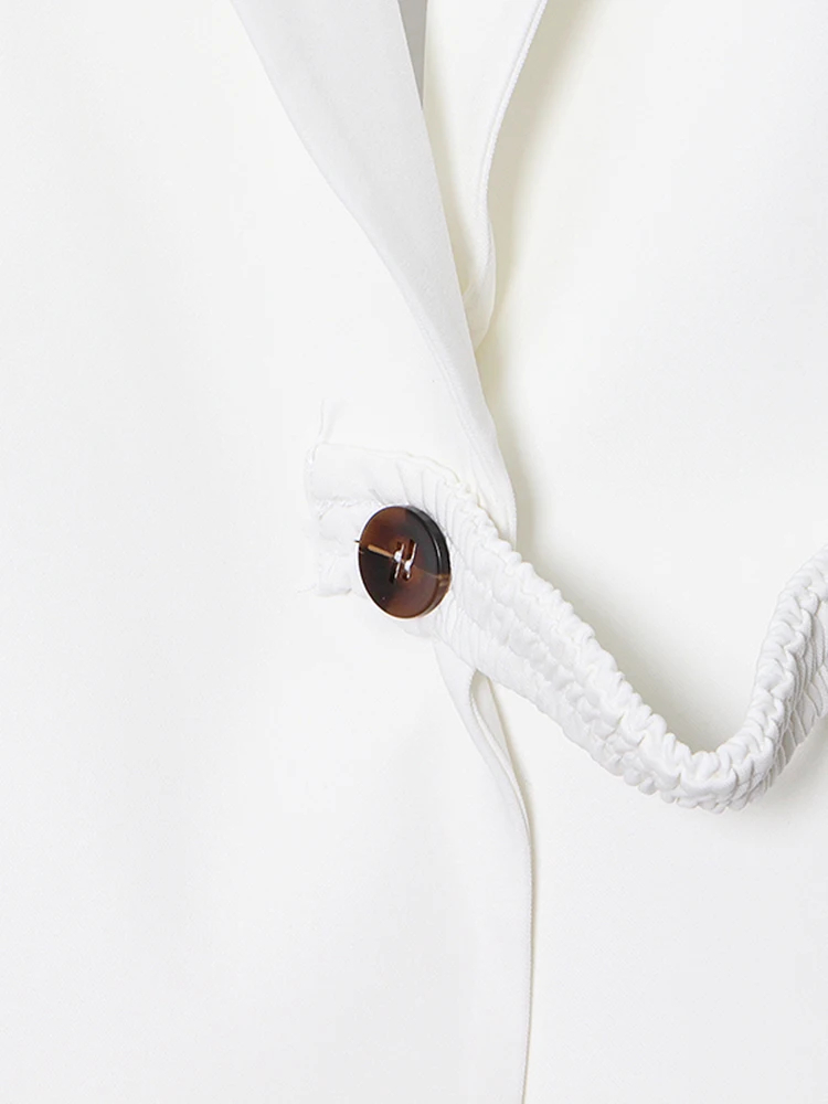 seksowna marynarka klubowa dla kobiet z odkrytymi plecami rozciągliwa dopasowana długim rękawem patchworkowa