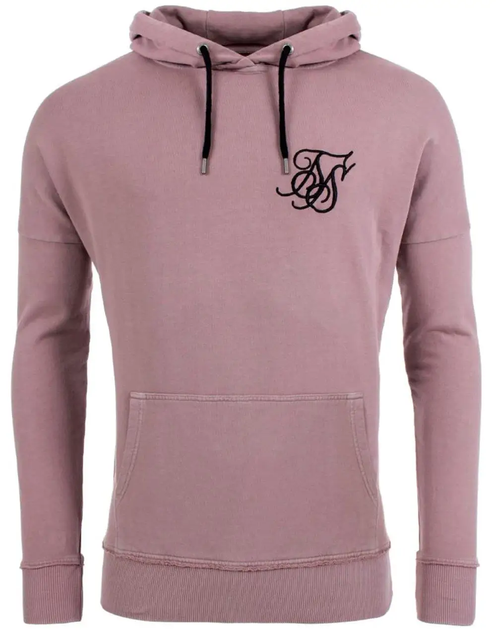 

SikSilk Pink Shoulder Slim Fit Hoodie Sweatshirt