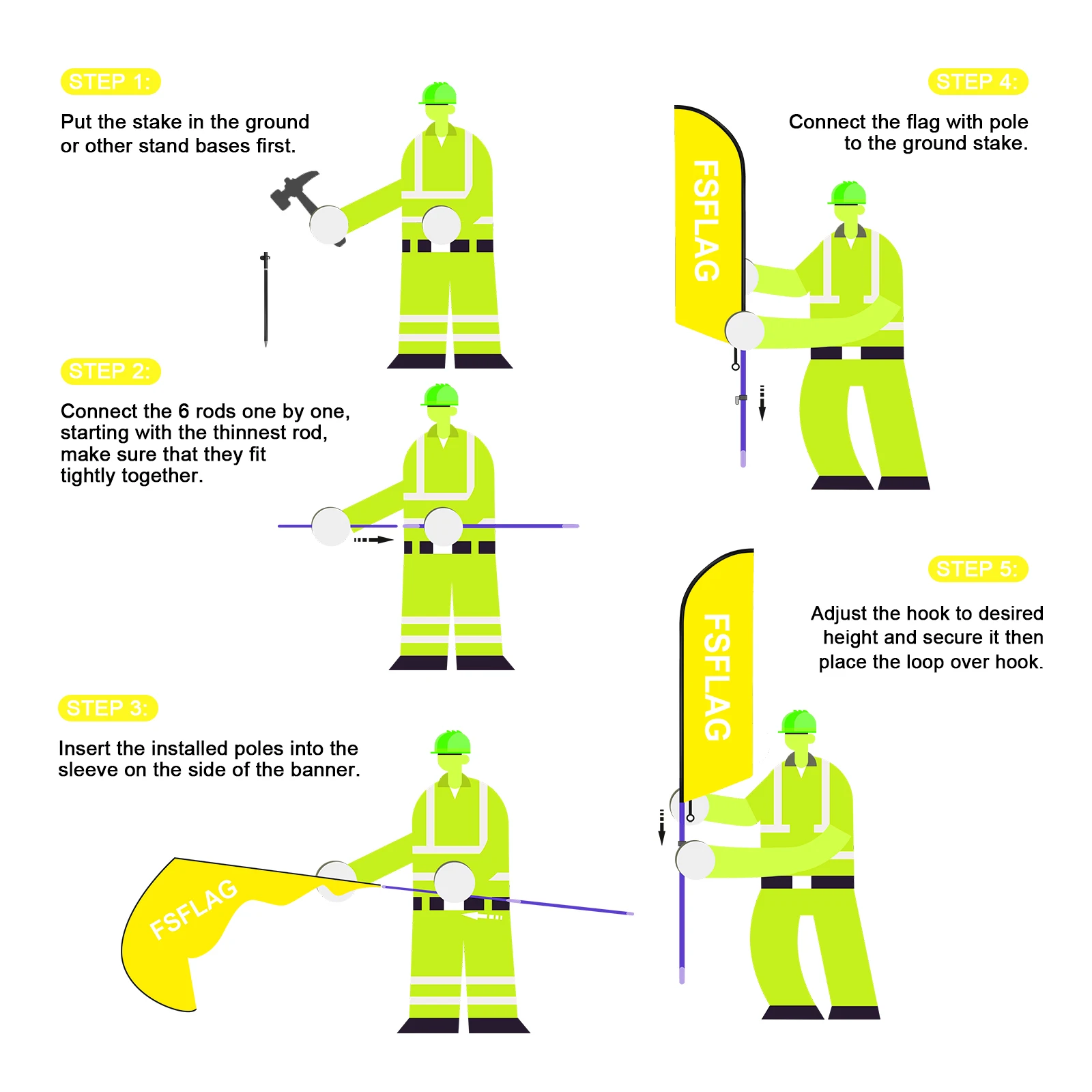 FSFLAG 1 шт. 280 см флаг с перьями для рынка флагштоком рекламный наружный баннер