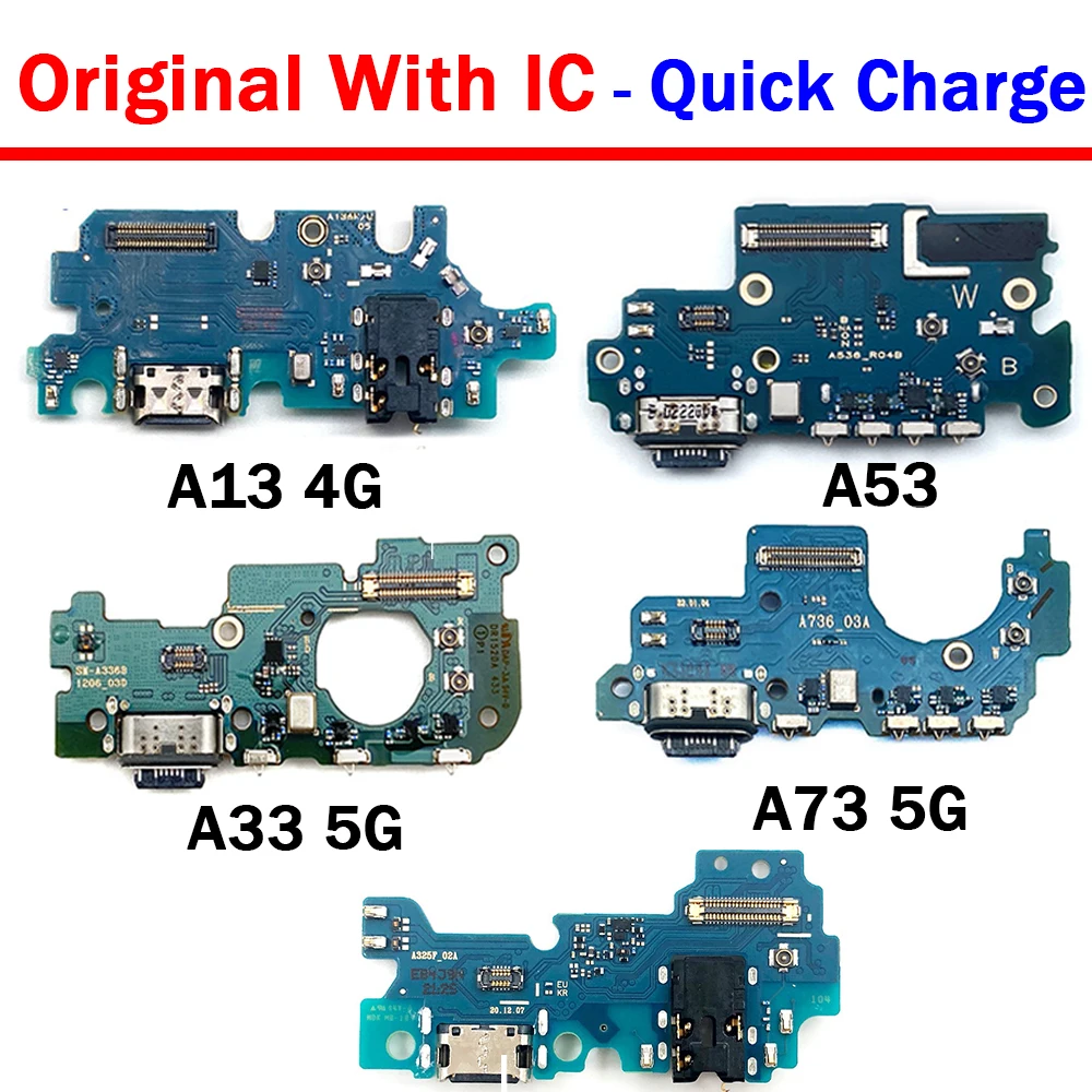 

5Pcs Original For Samsung Galaxy A73 5G A736B Dock Connector USB Charger Charging Board Port Flex Cable For A23 A33 A53 A22 4G