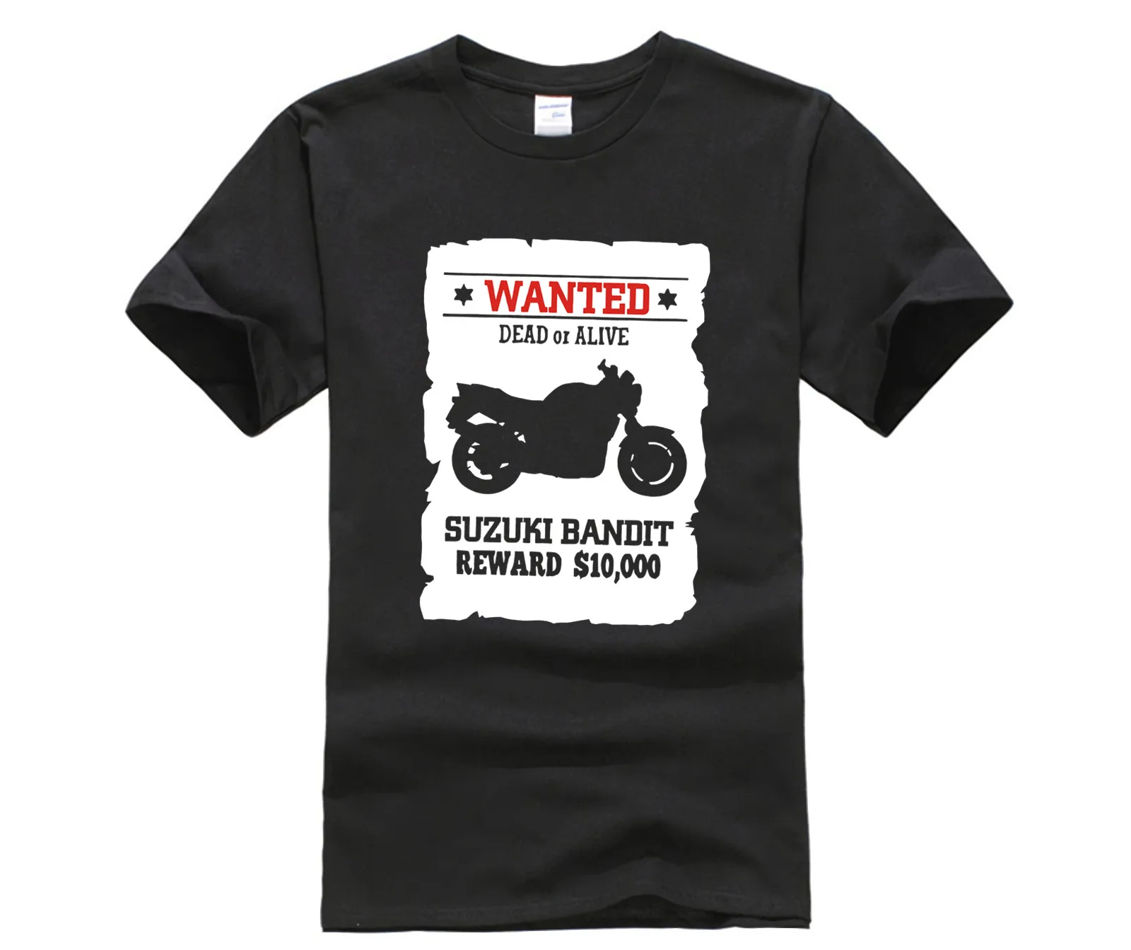 

Футболка Bandit Gsf с круглым вырезом, модная однотонная Байкерская рубашка с коротким рукавом, с 3D-принтом, новая модель
