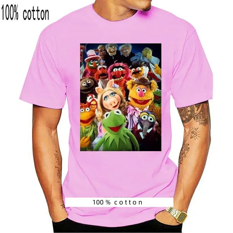 

T Shirt Homme The Muppet Show Kermit Piggy Gonzo Serie Tv Vintage Casual Plus Size T Shirts Hip Hop Style Tops Tee S 2Xl 031215