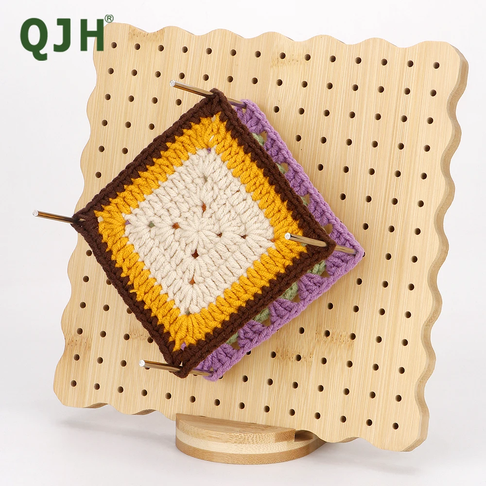 QJH Вязальная Доска С 10 Иглами Из Нержавеющей Стали Для Вязания Крючком Бамбука 7 6